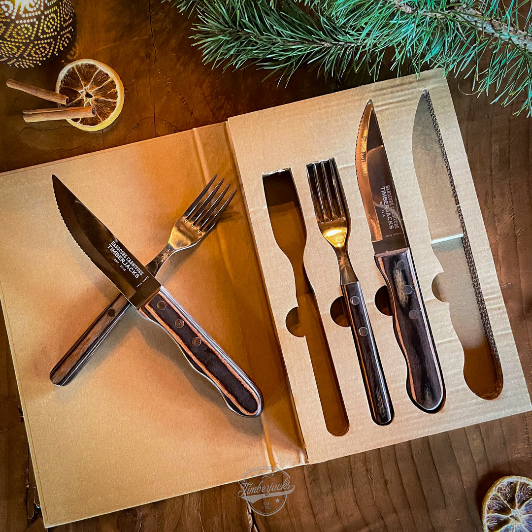 Timberjacks BBQ Cutlery Set - Besteckset - 4 Parts