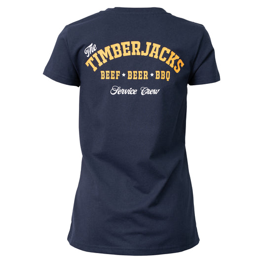 T-Shirt Timberjacks Service Crew Women Dark Navy Recycled Cotton