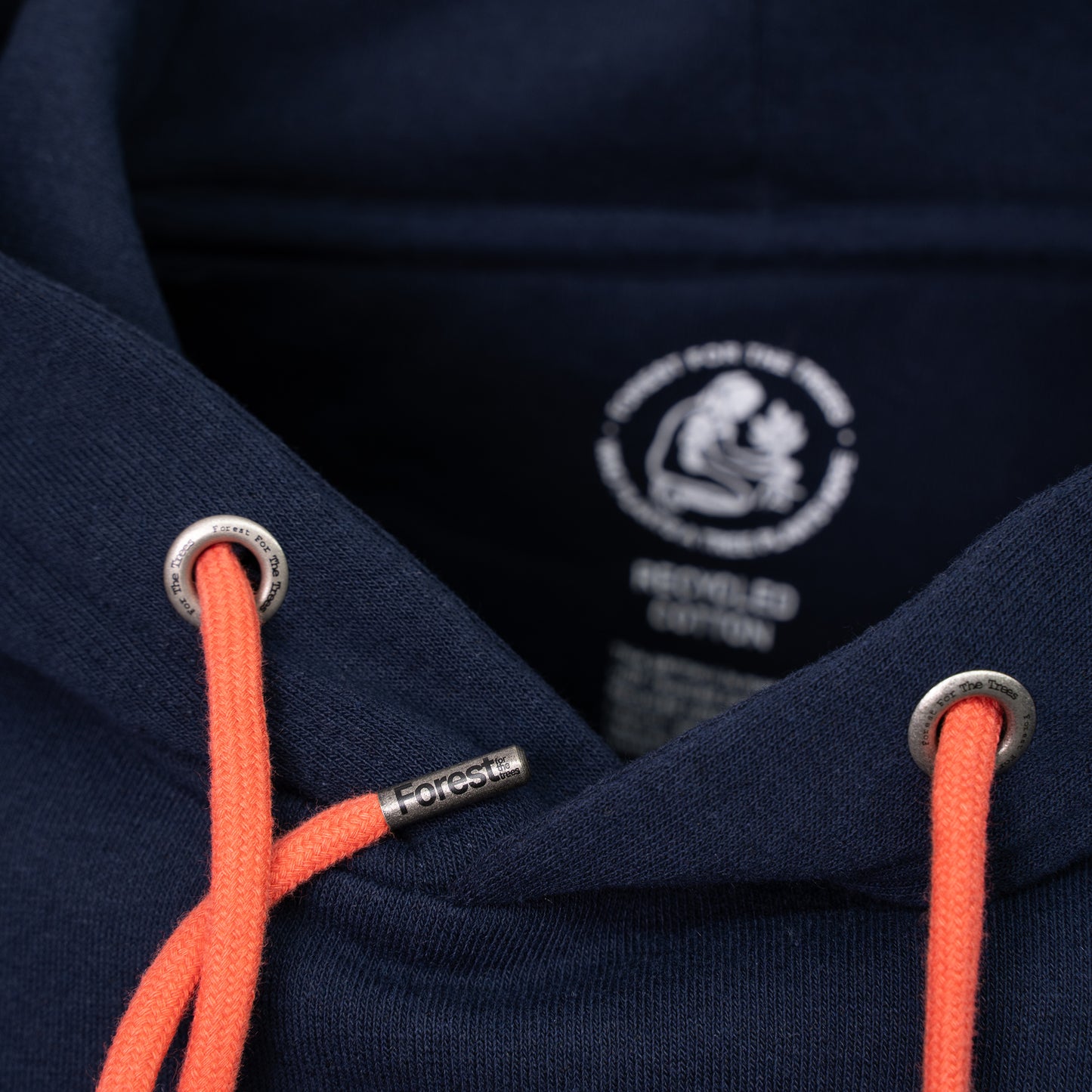 Hoodie Forest for the trees Dark Navy Recycled Cotton