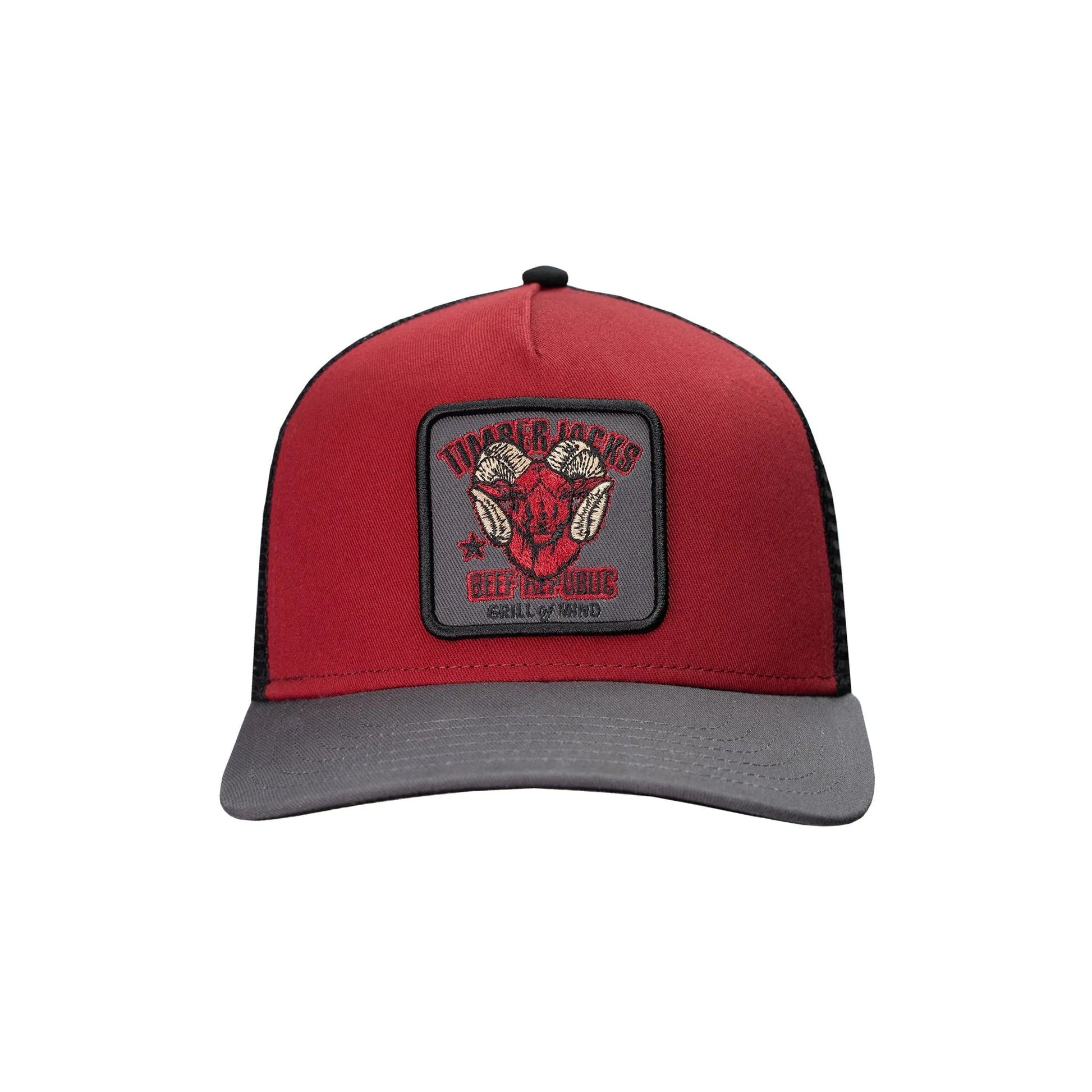 Basecap Ibex Trucker Cap Wine Black - timberjacks.store