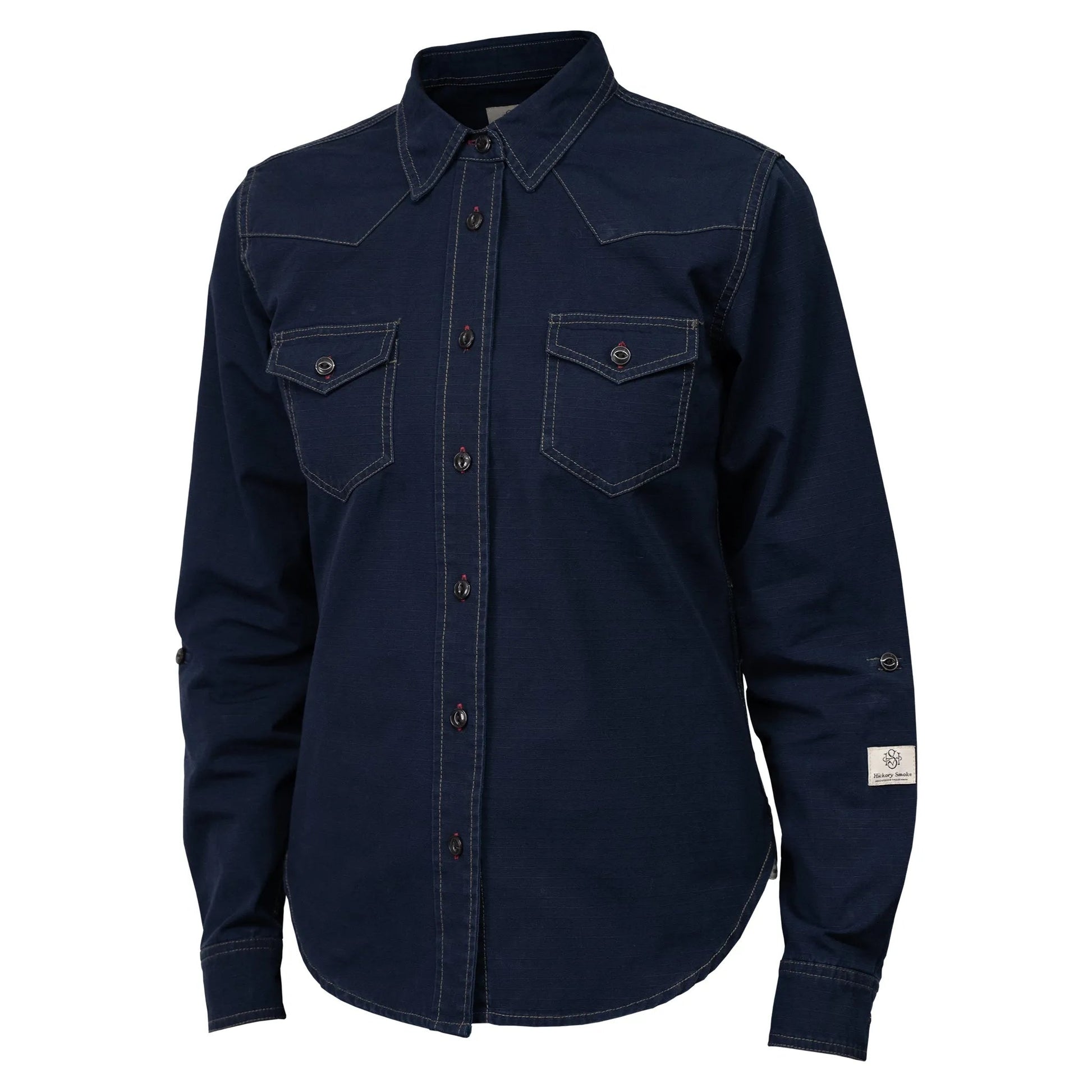 Hendo Dark Navy | Damenhemd - timberjacks.store