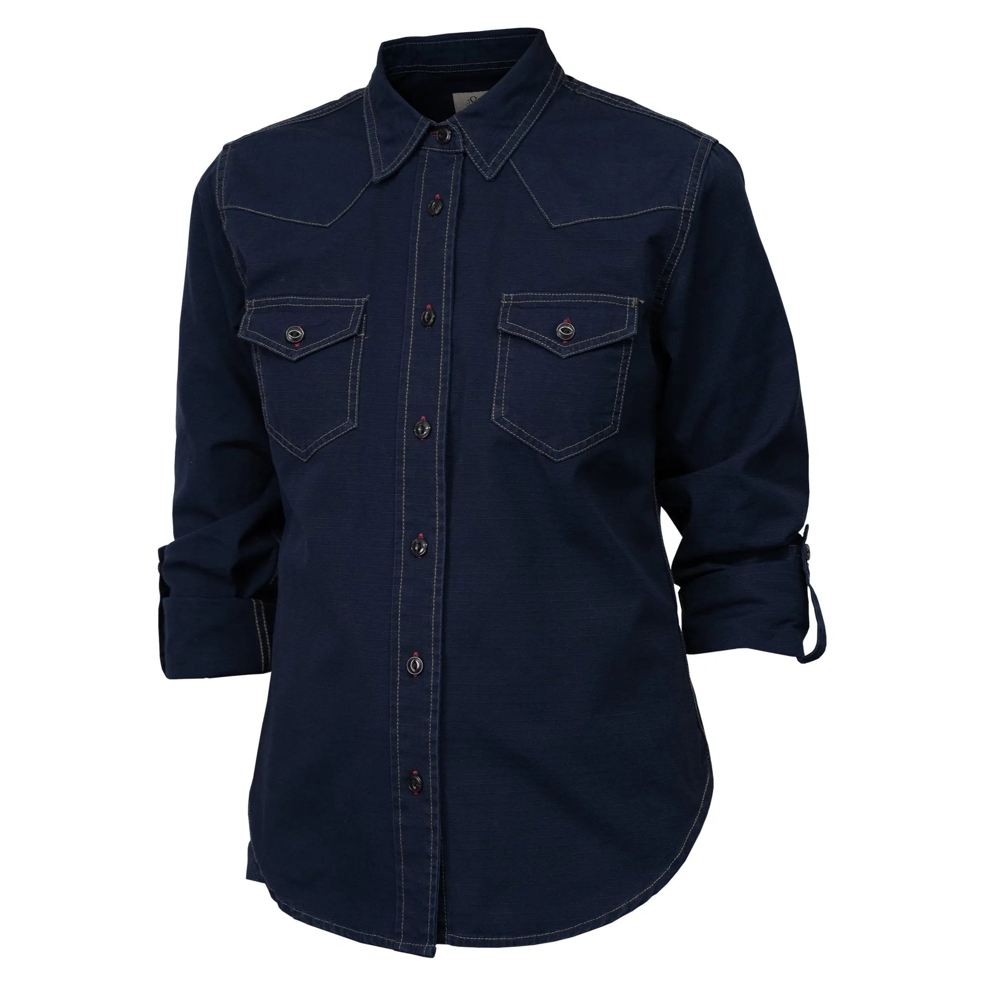 Hendo Dark Navy | Damenhemd - timberjacks.store
