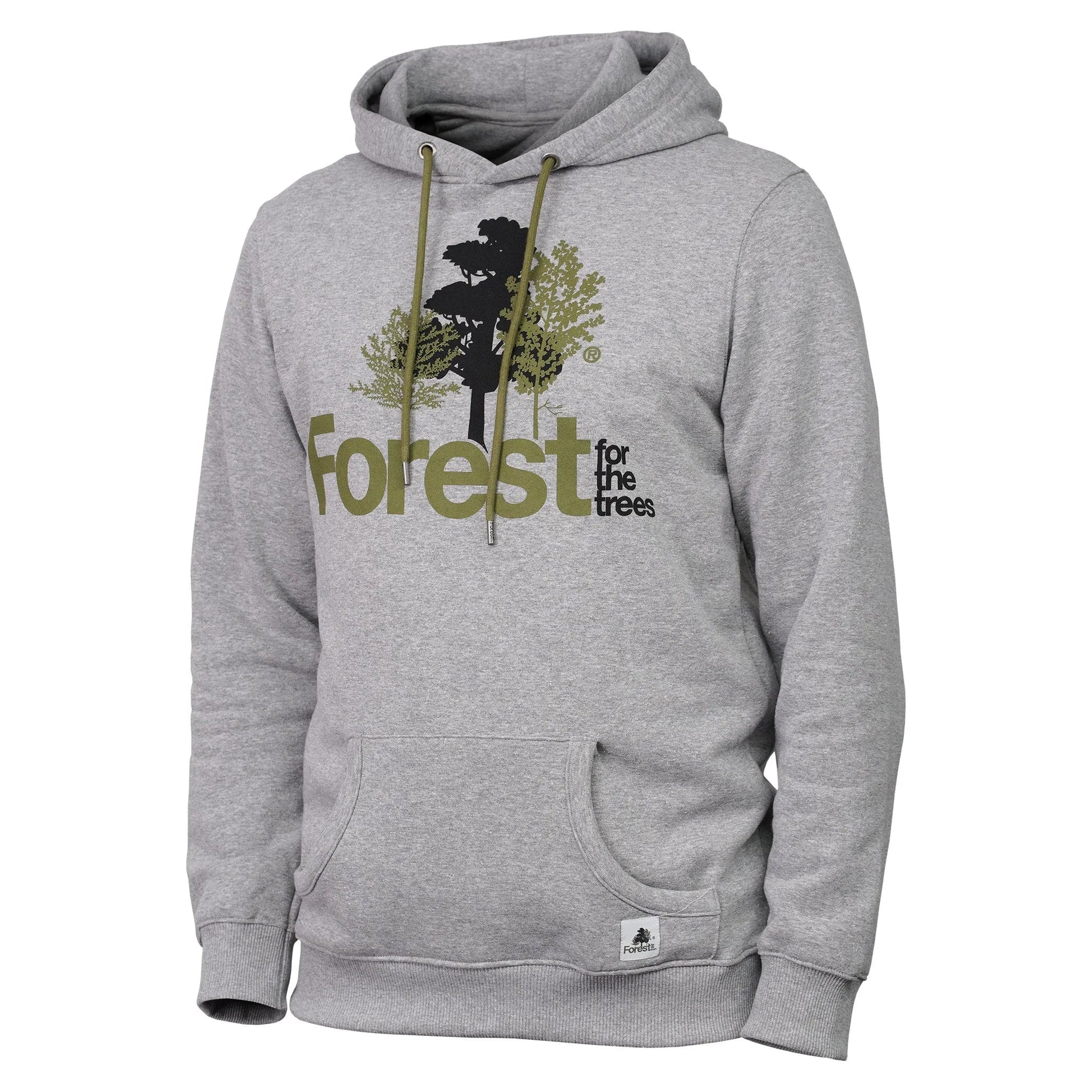 Hoodie Forest for the trees Ash Grey Recycled Cotton - timberjacks.store
