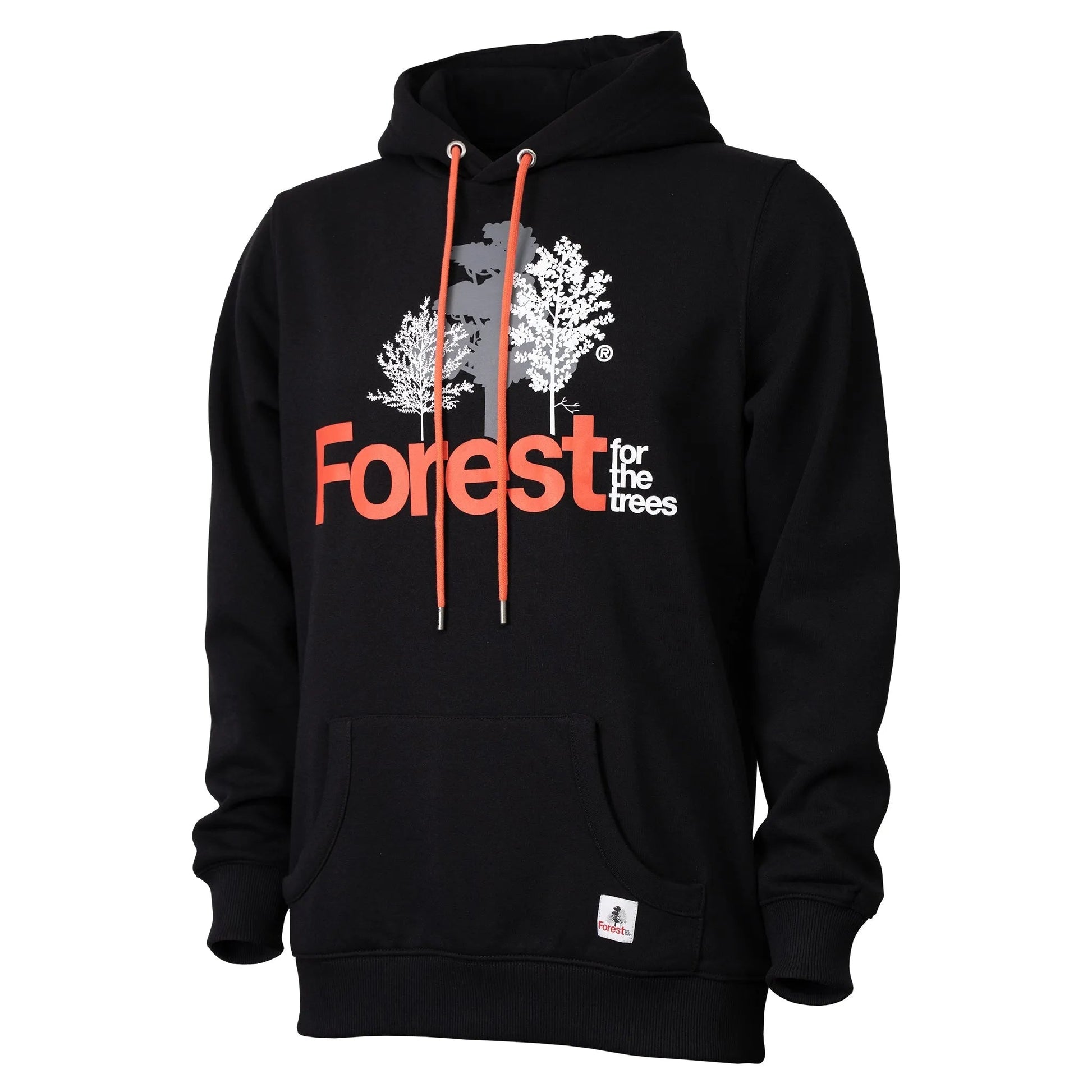 Hoodie Forest for the trees Nero Recycled Cotton - timberjacks.store