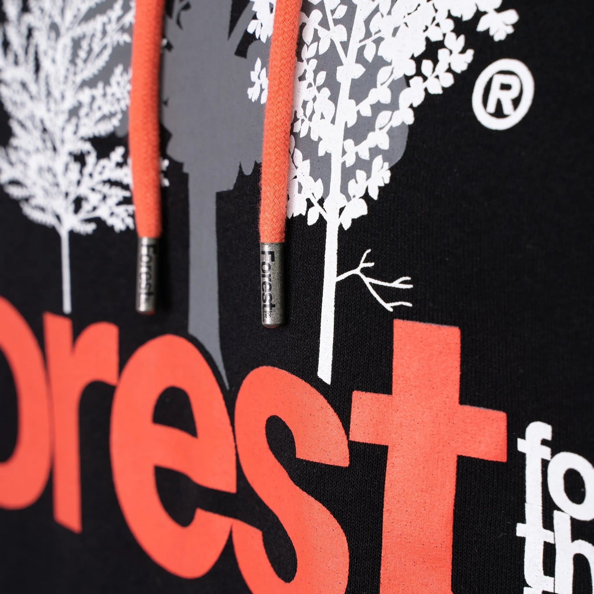 Hoodie Forest for the trees Nero Recycled Cotton - timberjacks.store