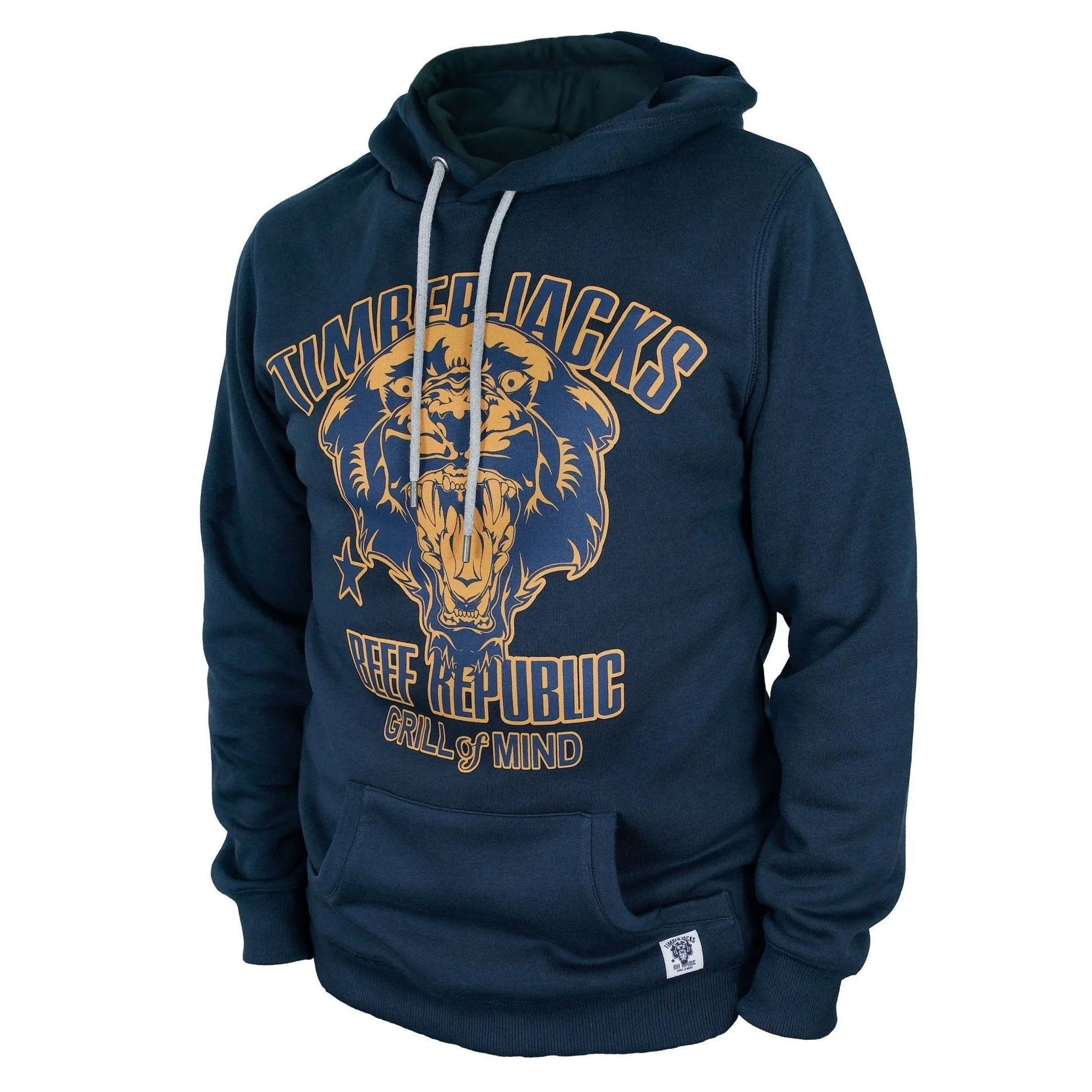 Hoodie Mountain Lion Navy - timberjacks.store