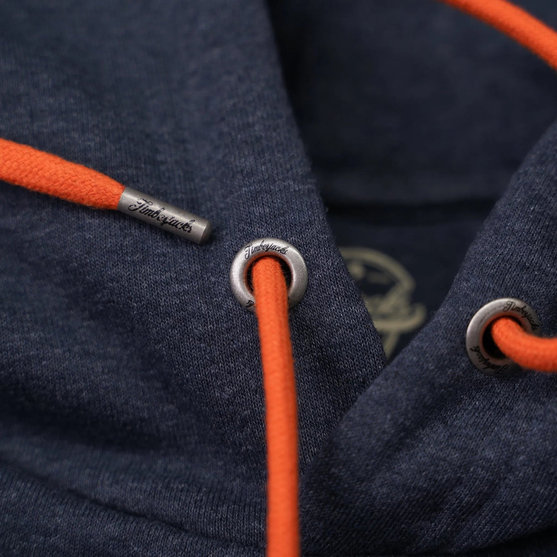 Hoodie Tiger Indigo Recycled Cotton - timberjacks.store