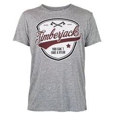 T-Shirt Can´t Fake Men Grey - timberjacks.store