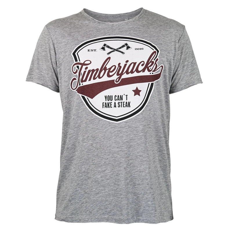 T-Shirt Can´t Fake Men Grey - timberjacks.store