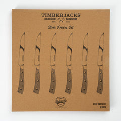 Timberjacks Steak Knives Set - 6 Parts - timberjacks.store
