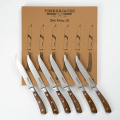 Timberjacks Steak Knives Set - 6 Parts - timberjacks.store