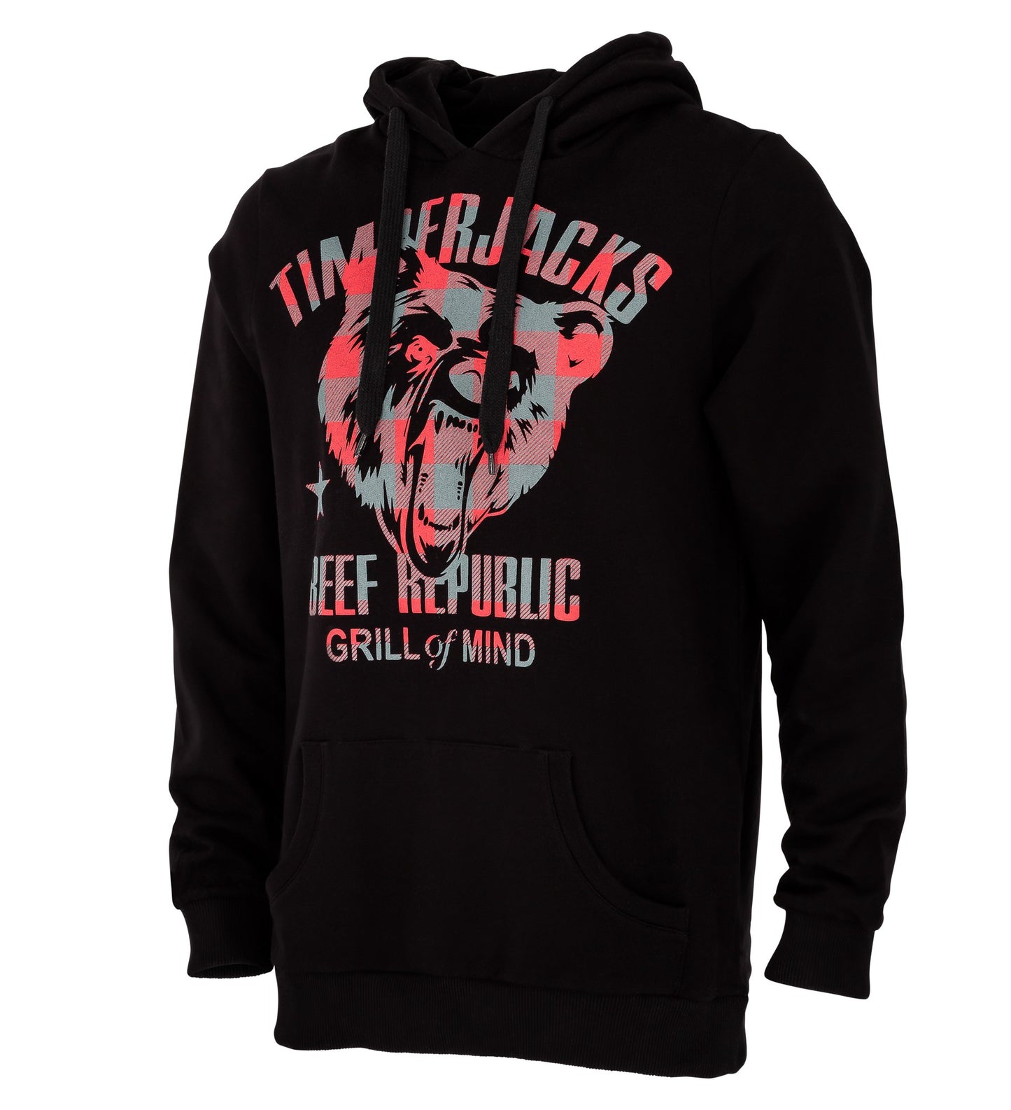 Hoodie Grizzly Black Check