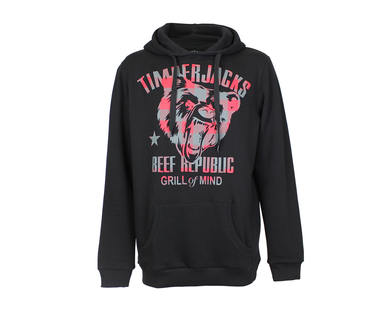 Hoodie Grizzly Black Check
