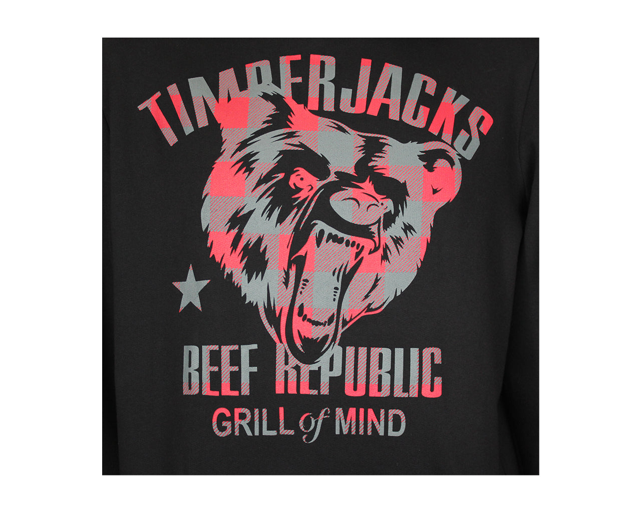 Hoodie Grizzly Black Check