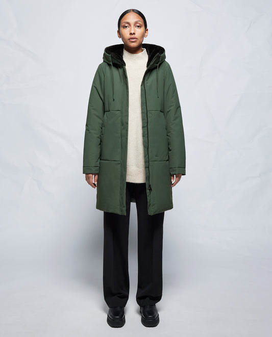 Tiril Juniper Green Winter Jacket - Elvine