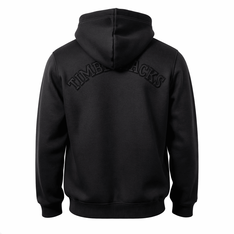 All Black Timberjacks Zip Hoodie - timberjacks.store