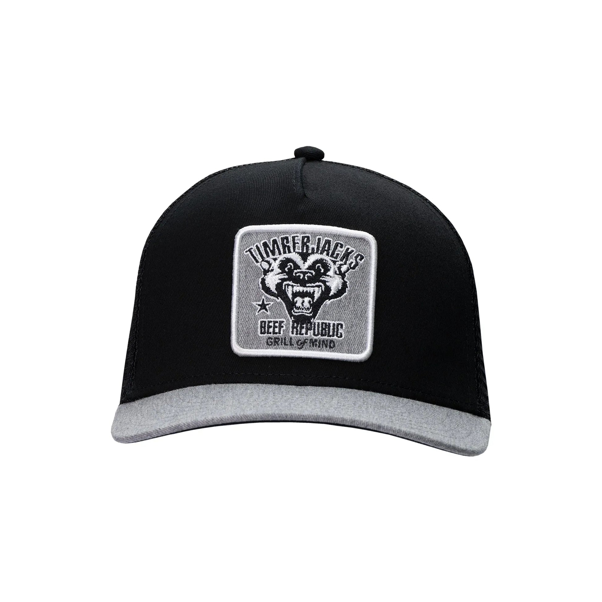 Basecap Badger Trucker Cap Black Grey - timberjacks.store