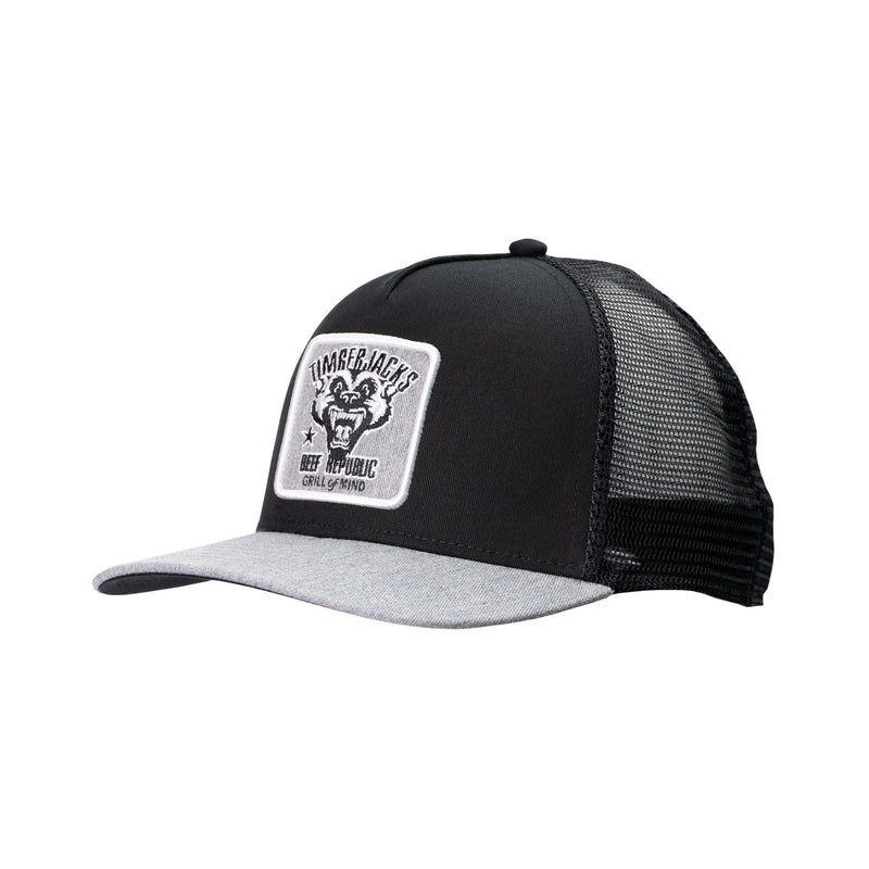 Basecap Badger Trucker Cap Black Grey - timberjacks.store