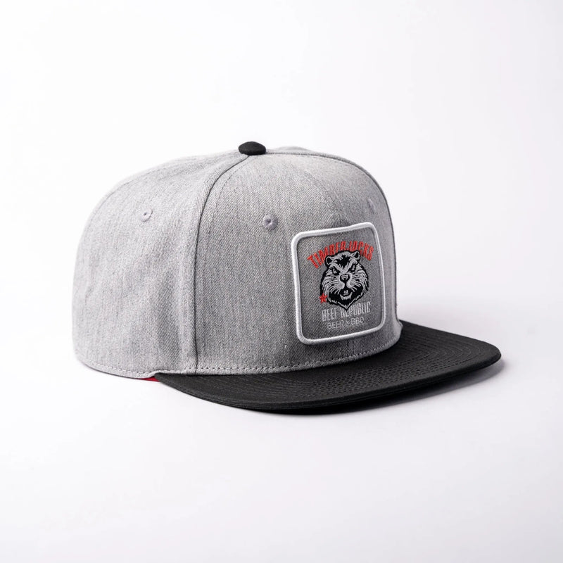 Basecap Beaver Snapback Grey Black - timberjacks.store