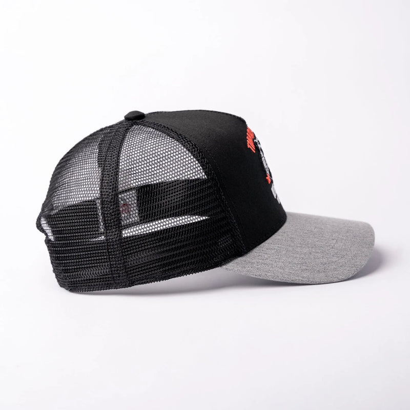 Basecap Beaver Trucker Cap Grey Black - timberjacks.store