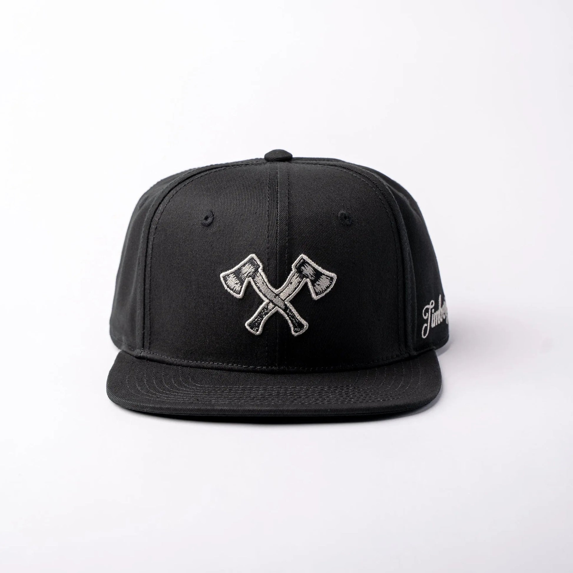 Basecap Crossed Axes Snapback Black Grey - timberjacks.store