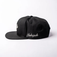 Basecap Crossed Axes Snapback Black Grey - timberjacks.store