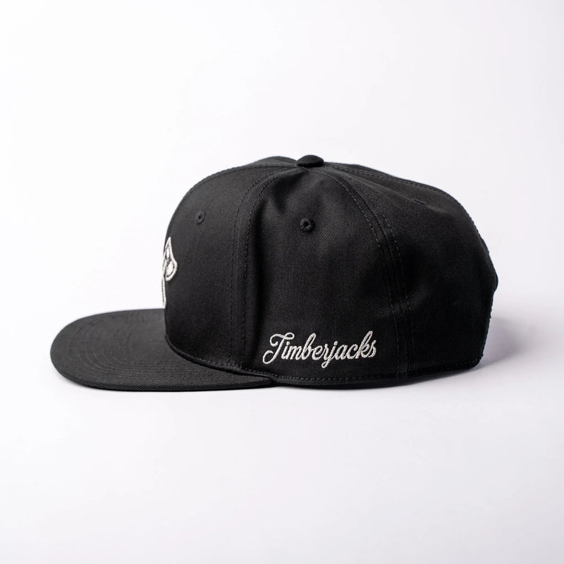Basecap Crossed Axes Snapback Black Grey - timberjacks.store