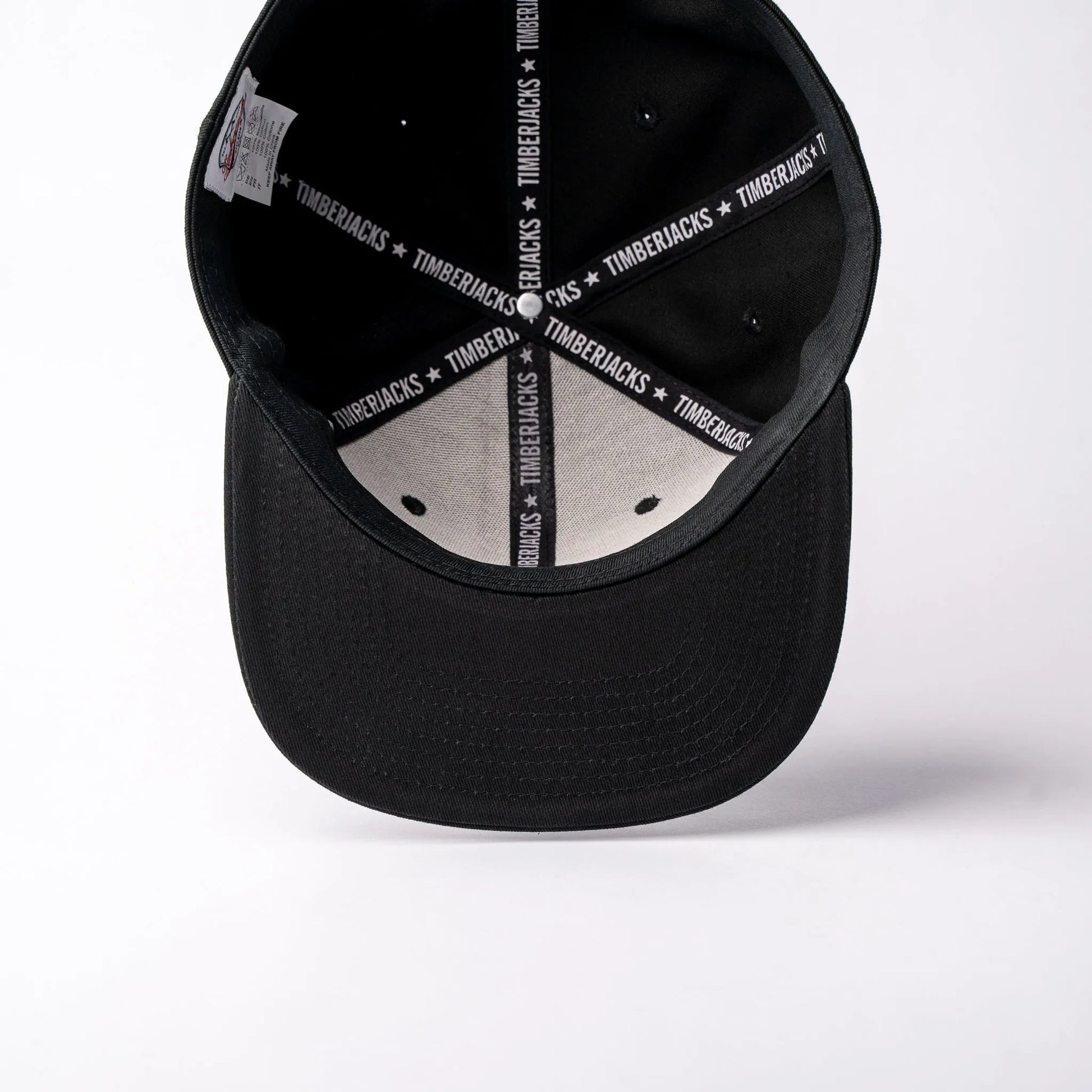 Basecap Crossed Axes Snapback Black Grey - timberjacks.store