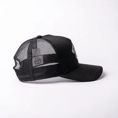 Basecap Crossed Axes Trucker Cap Black Grey - timberjacks.store