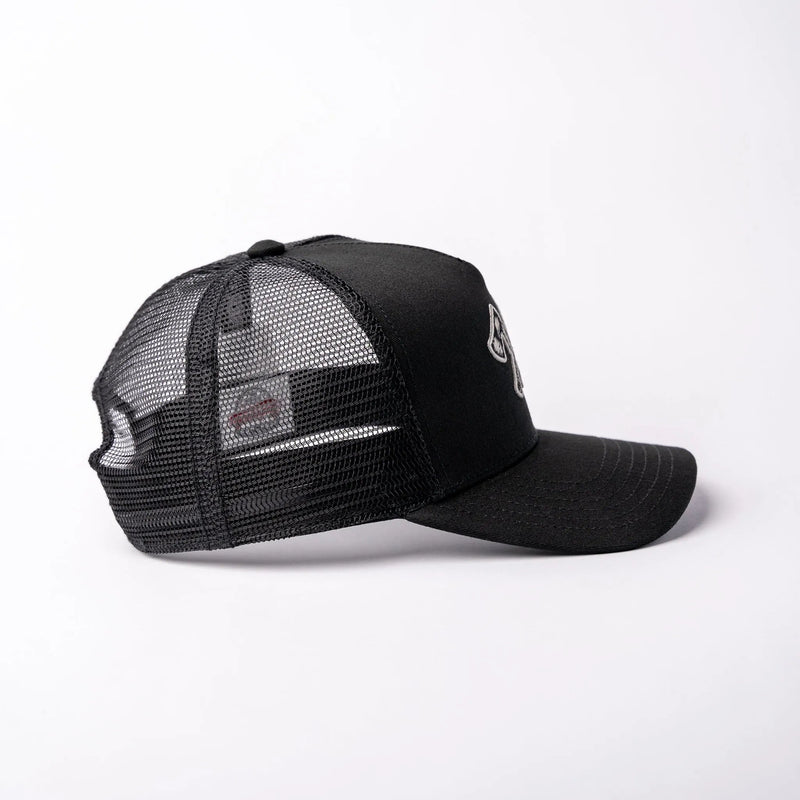 Basecap Crossed Axes Trucker Cap Black Grey - timberjacks.store