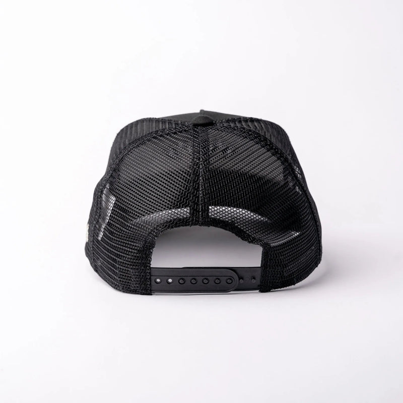 Basecap Crossed Axes Trucker Cap Black Grey - timberjacks.store