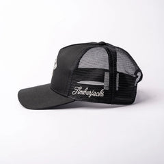 Basecap Crossed Axes Trucker Cap Black Grey - timberjacks.store