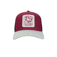 Basecap Grizzly Trucker Cap Wine/Black - timberjacks.store