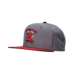 Basecap Ibex Snapback Grey Wine - timberjacks.store