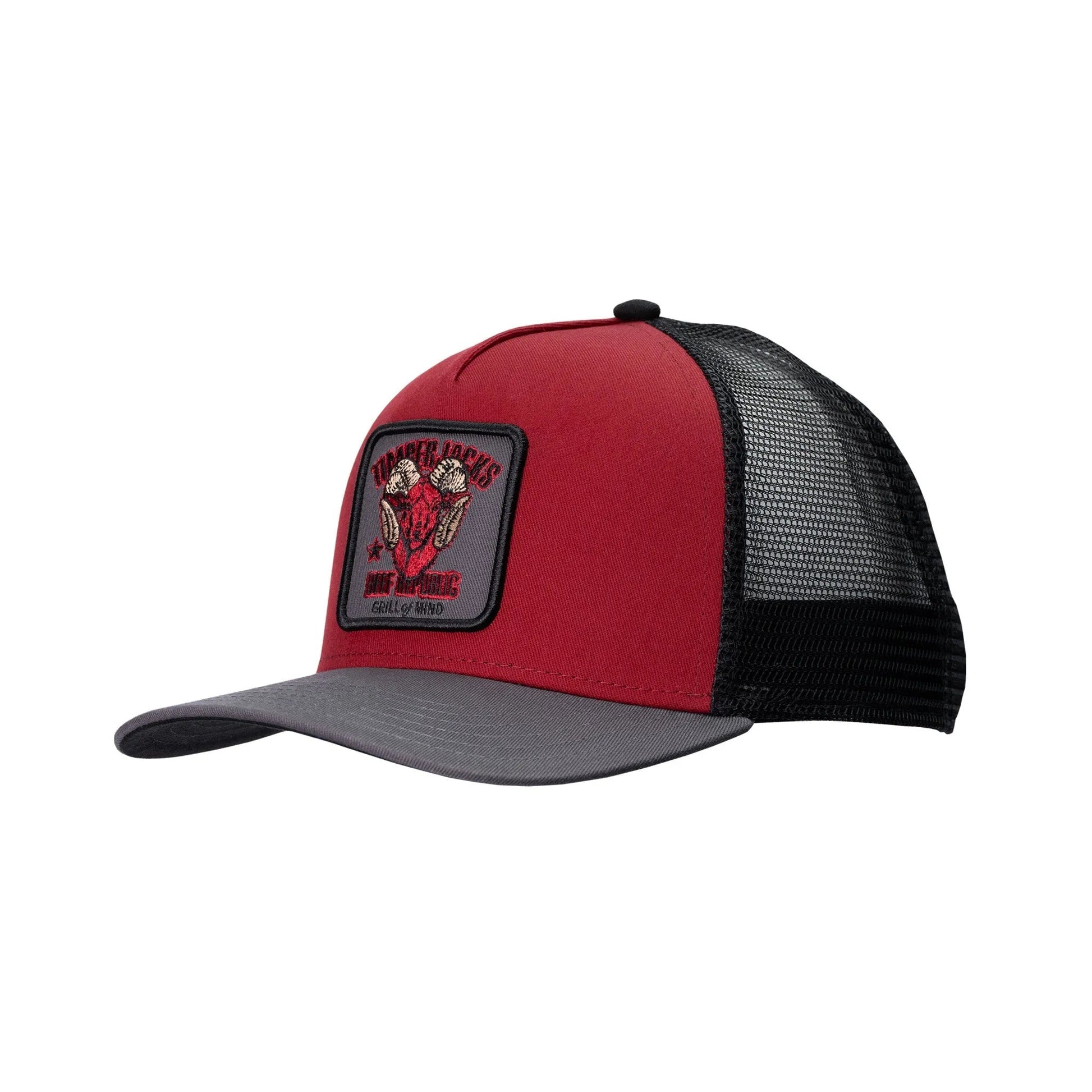 Basecap Ibex Trucker Cap Wine Black - timberjacks.store