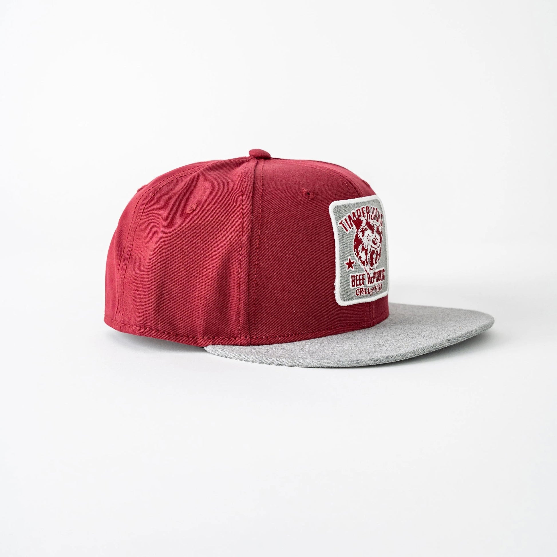 Basecap Snapback Grizzly Wine/Grey - timberjacks.store