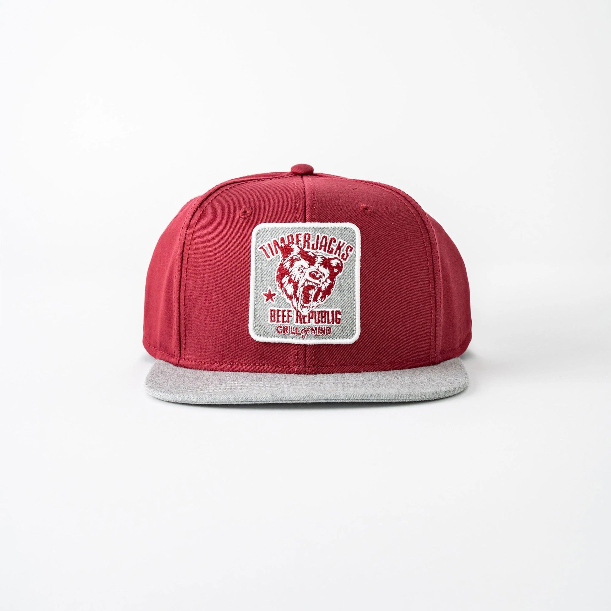 Basecap Snapback Grizzly Wine/Grey - timberjacks.store