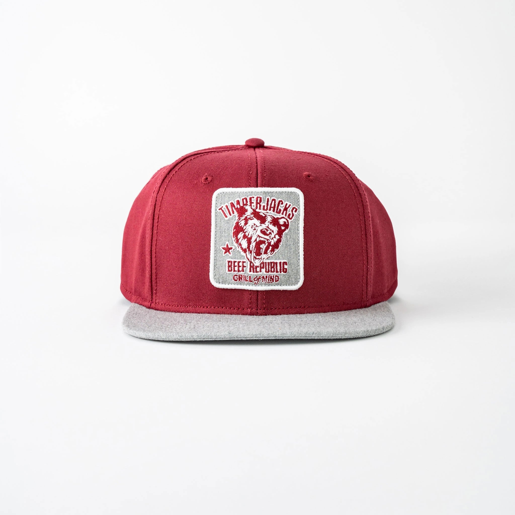 Basecap Snapback Grizzly Wine/Grey - timberjacks.store