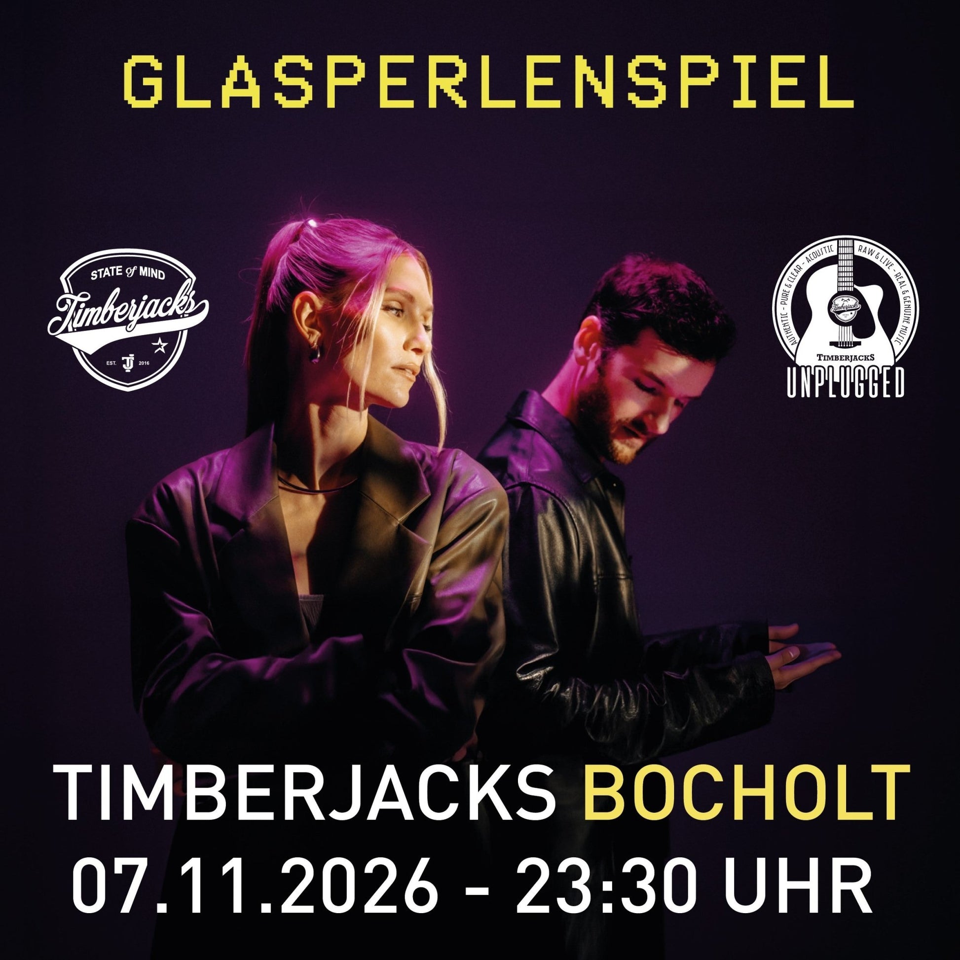 Bocholt - Glasperlenspiel - Timberjacks Unplugged - timberjacks.store