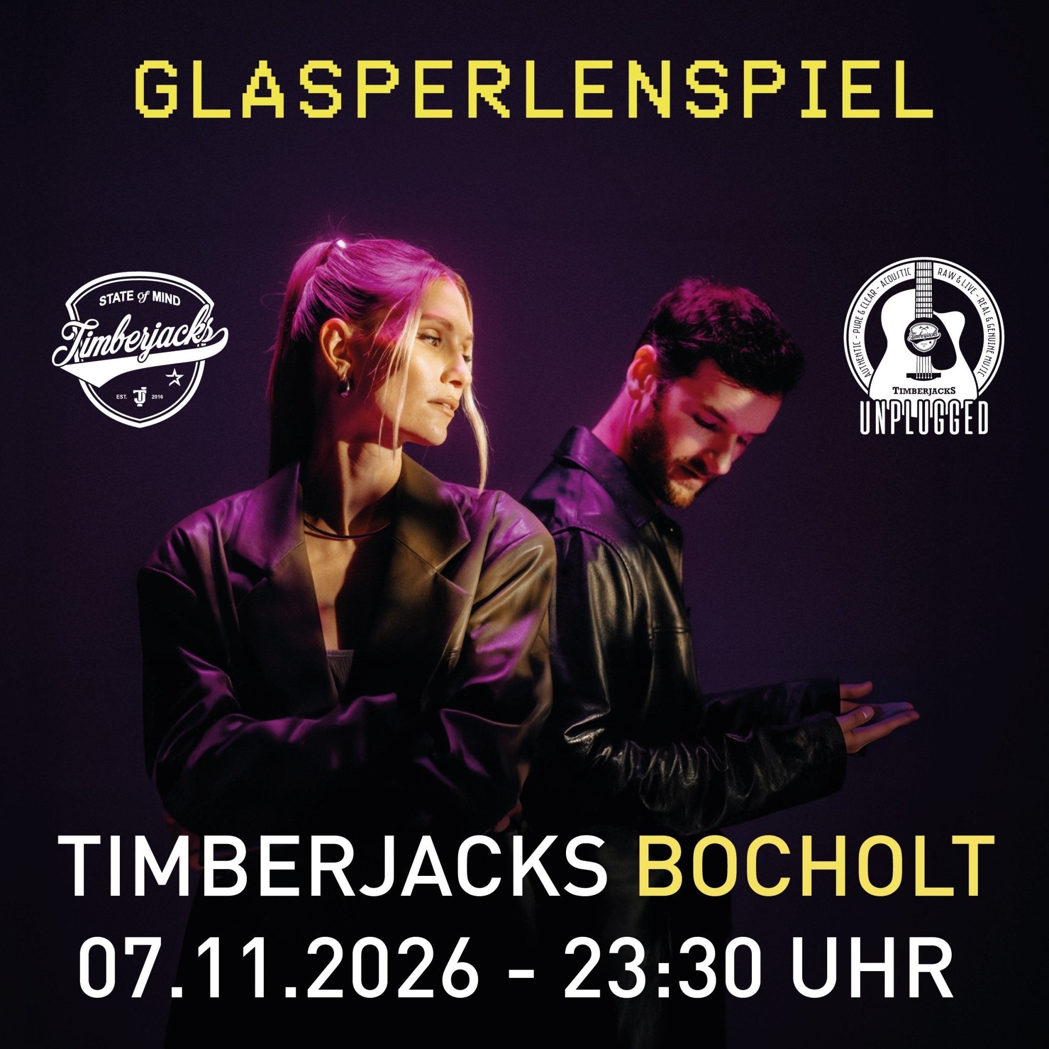 Bocholt - Glasperlenspiel - Timberjacks Unplugged - timberjacks.store