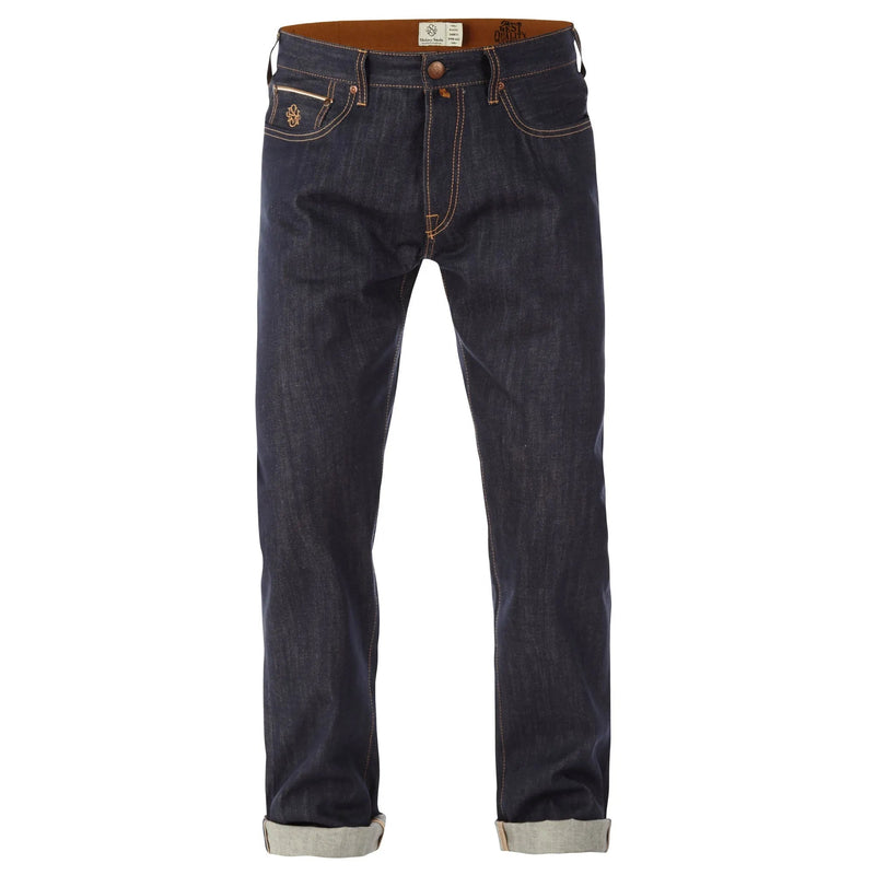 Columbia Raw Brown Selvedge | Straight Fit - timberjacks.store