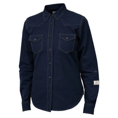 Hendo Dark Navy | Damenhemd - timberjacks.store