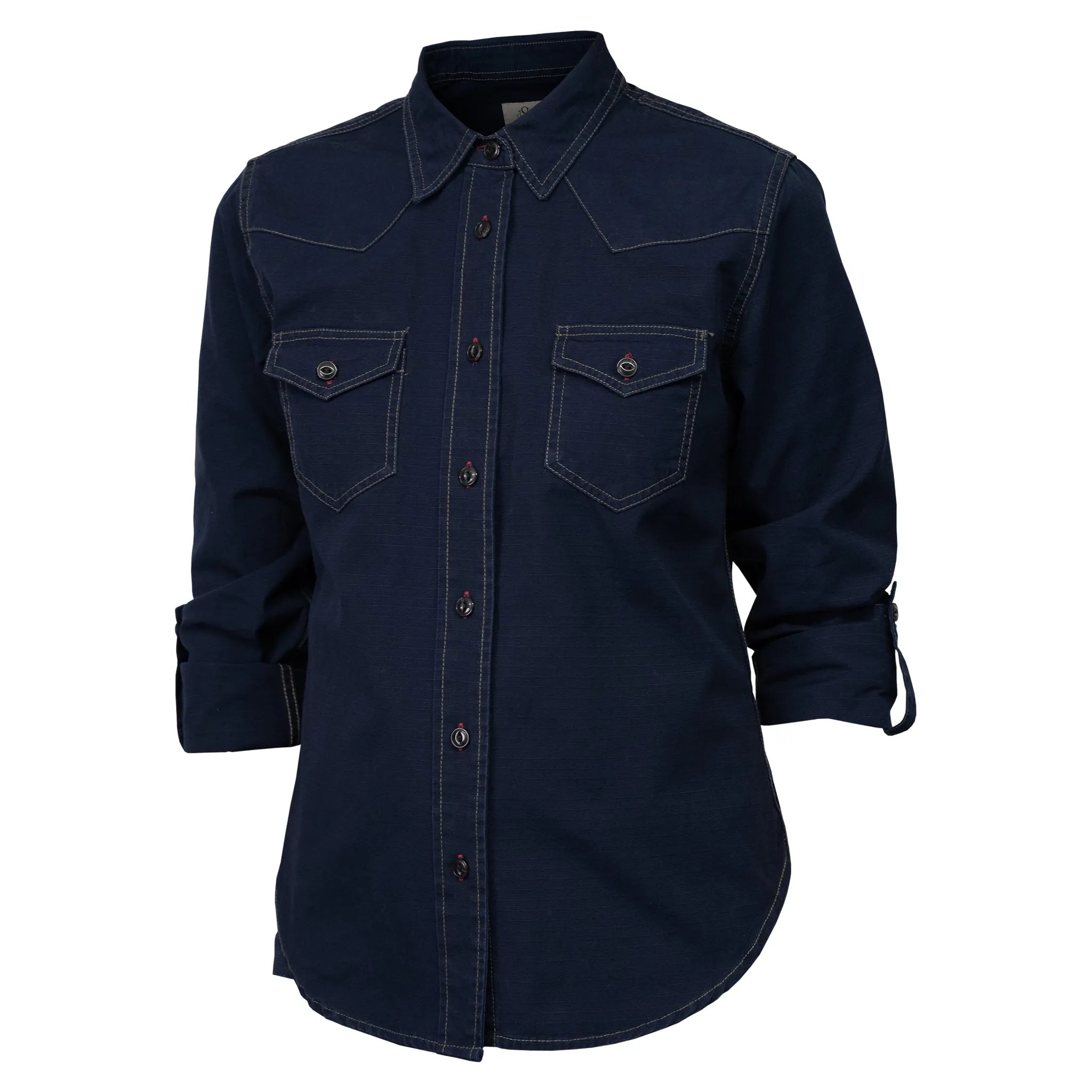 Hendo Dark Navy | Damenhemd - timberjacks.store