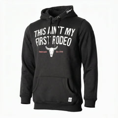 Hoodie Ain't my first Rodeo Black - timberjacks.store