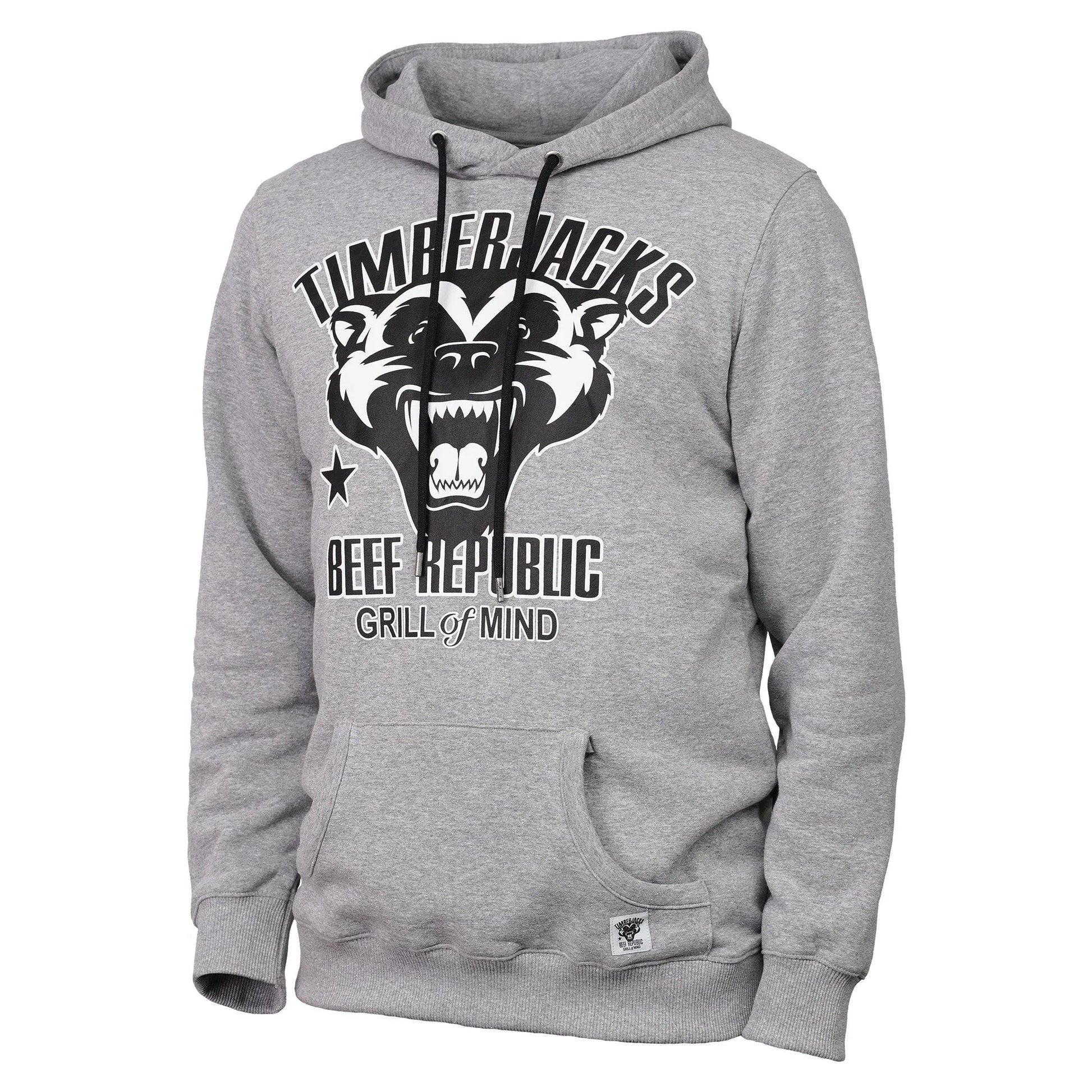 Hoodie Badger Ash Grey Recycled Cotton - timberjacks.store