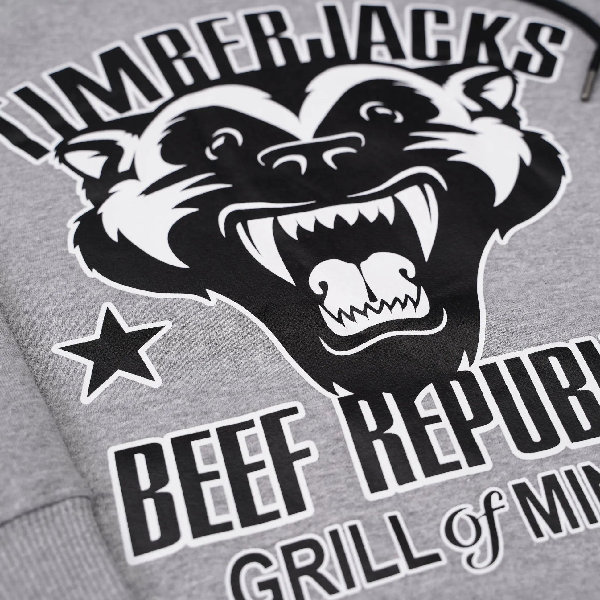 Hoodie Badger Ash Grey Recycled Cotton - timberjacks.store