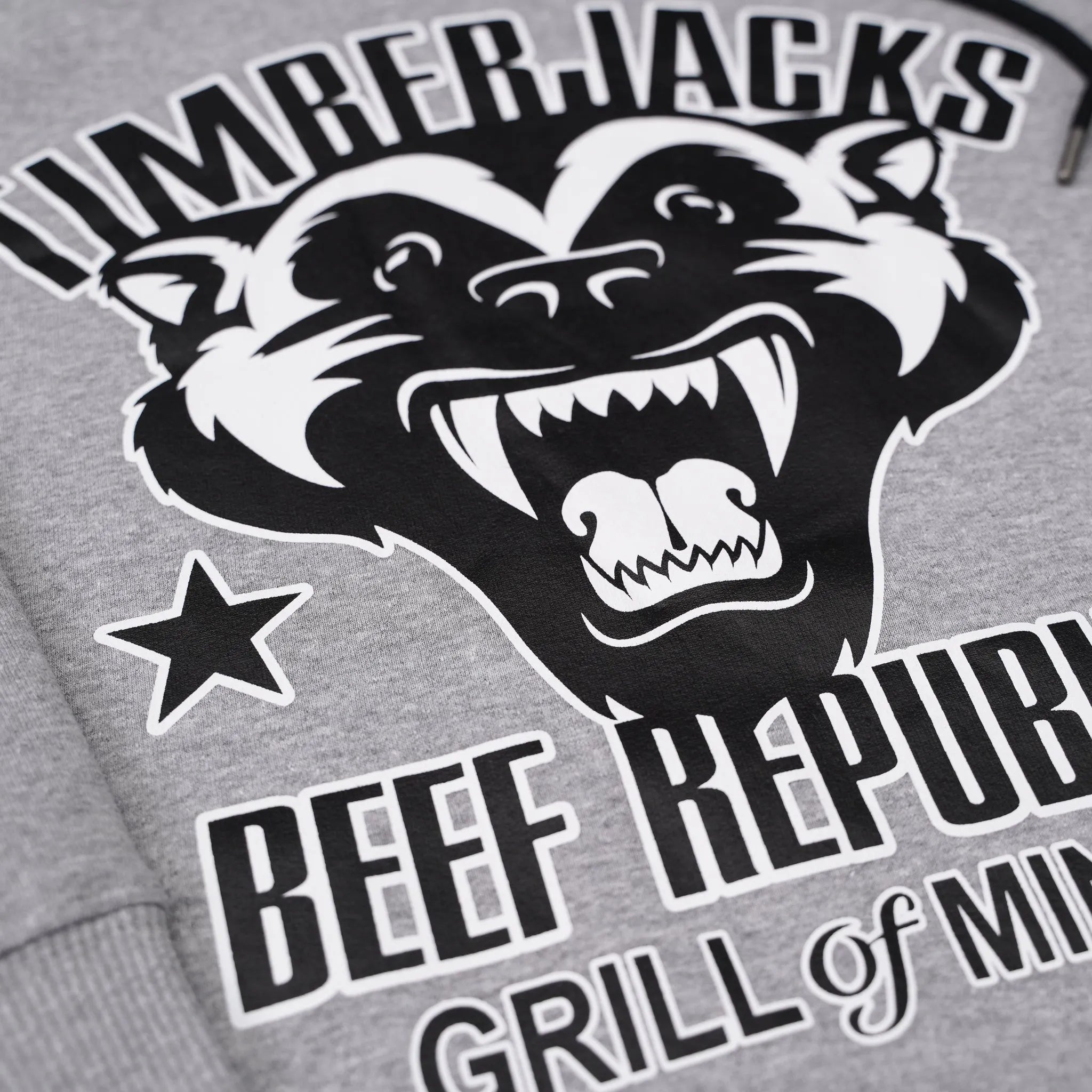 Hoodie Badger Ash Grey Recycled Cotton - timberjacks.store