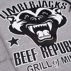 Hoodie Badger Ash Grey Recycled Cotton - timberjacks.store