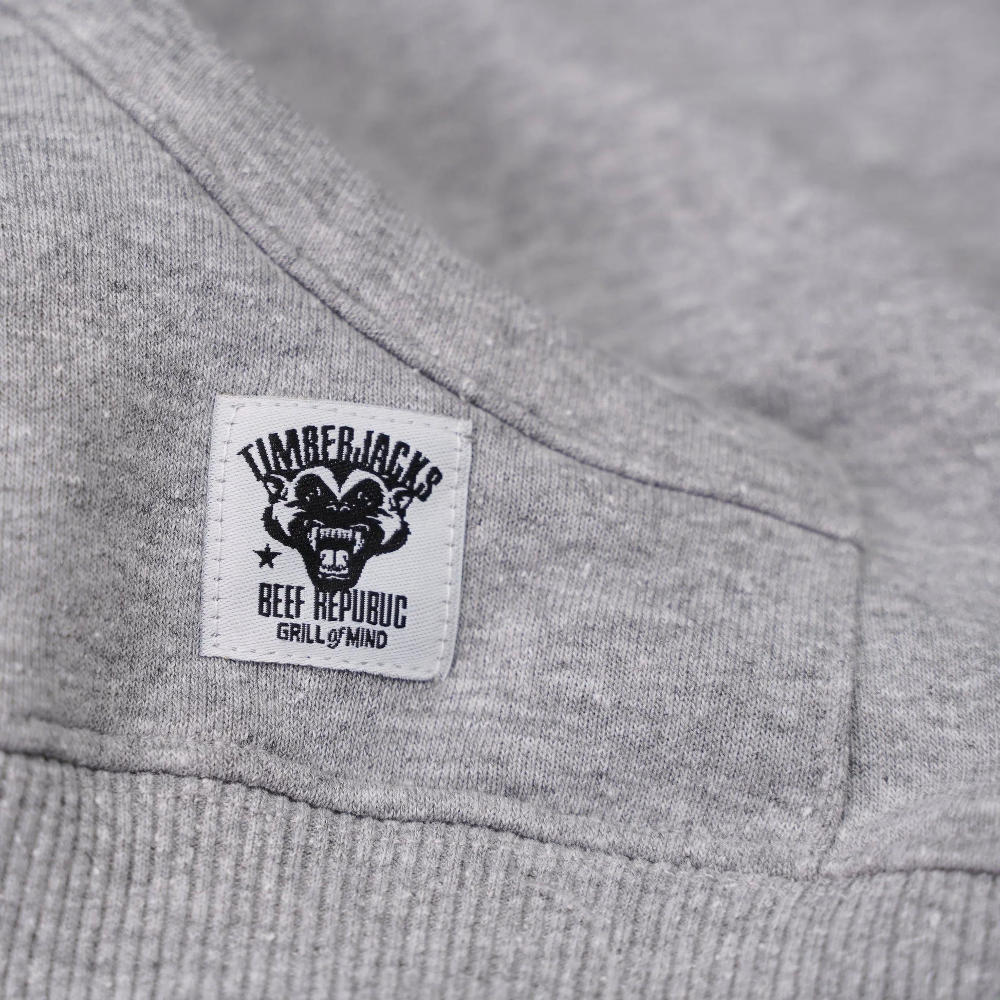 Hoodie Badger Ash Grey Recycled Cotton - timberjacks.store