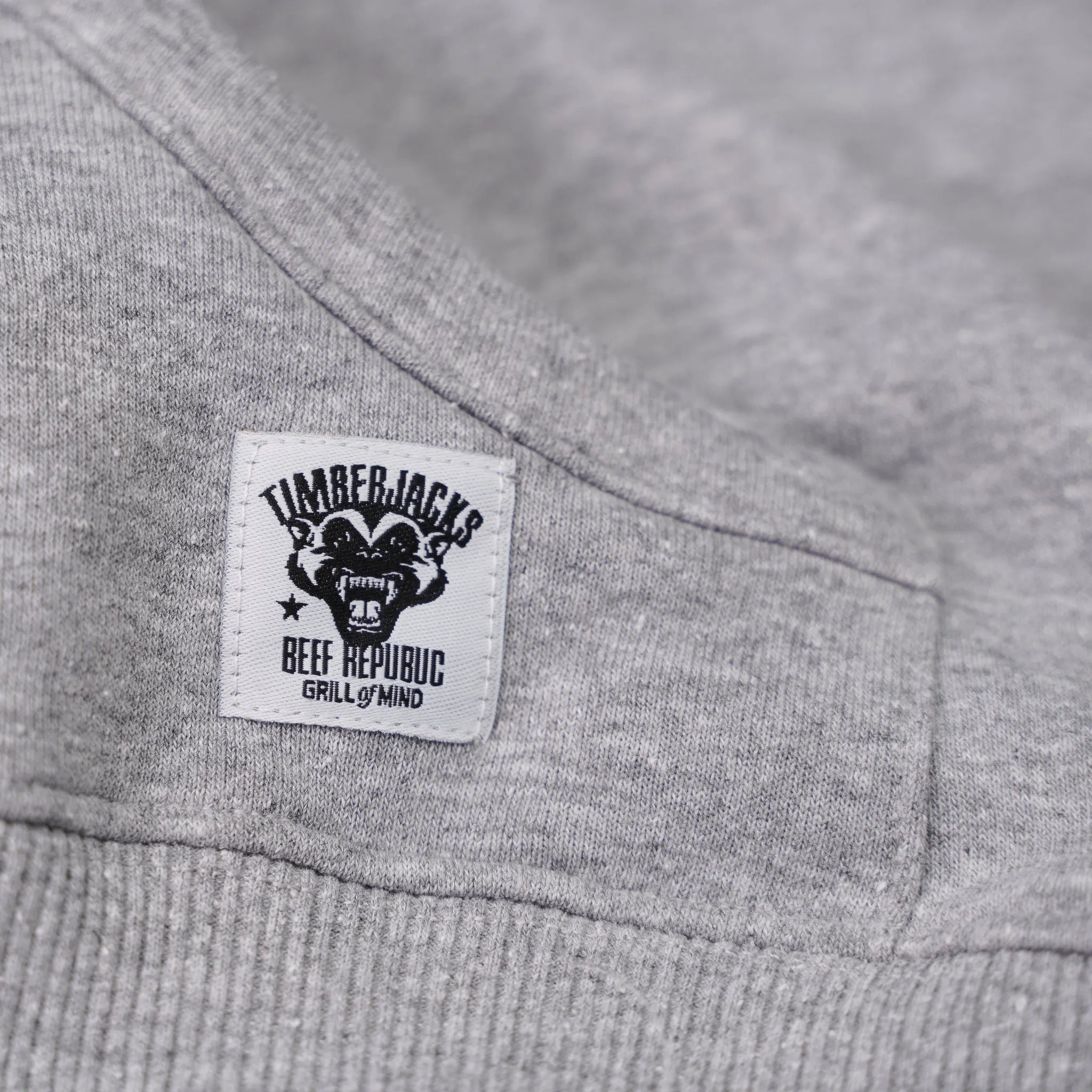 Hoodie Badger Ash Grey Recycled Cotton - timberjacks.store
